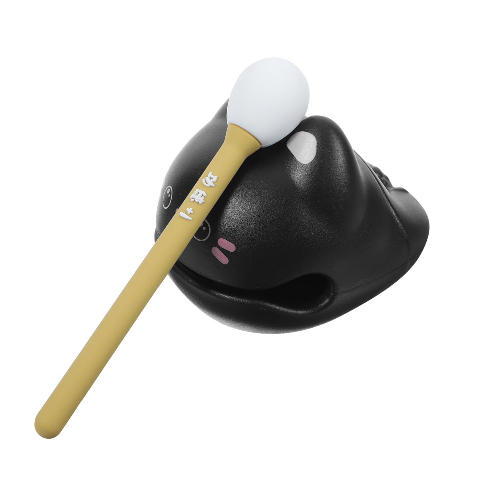 ERINGOGO 1Set Cat Shape Percussion Cartoon Temple Block Musical Instrument for Dance Yoga Relaxation Lightweight Compact Sensory for Relief and Focus