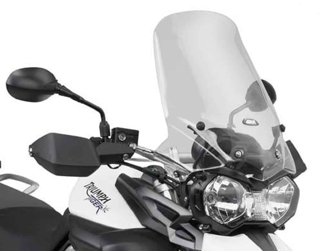 GIVI 6401DTG Cúpula Transparente con Abe 530 mm de Alto, 465 mm de Ancho, con Portegecantos