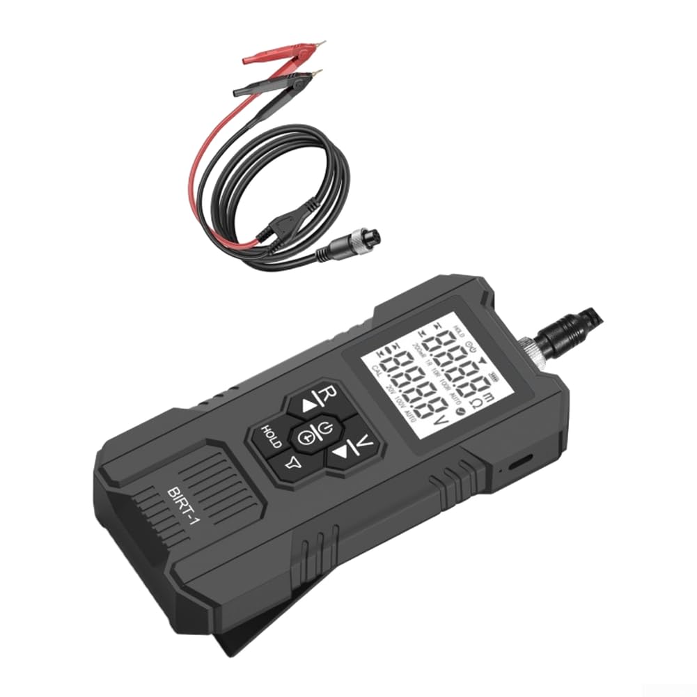 Testeur de batterie avec port de charge Type-C compact (noir)