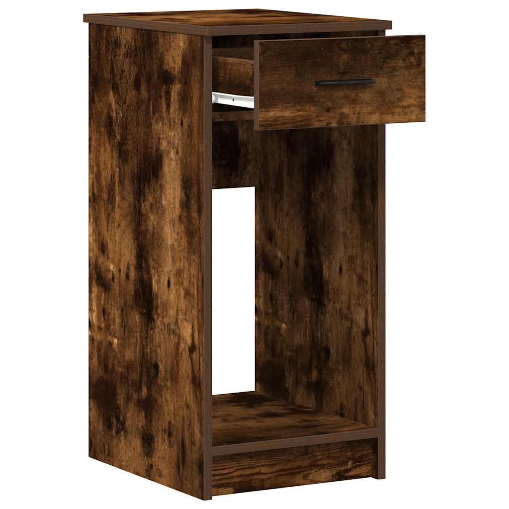 Armadio per computer con cassetto affumicatura 35 x 45 x 77 cm, versatile armadio PC in legno per casa e soggiorno, robusto computer desk mobili