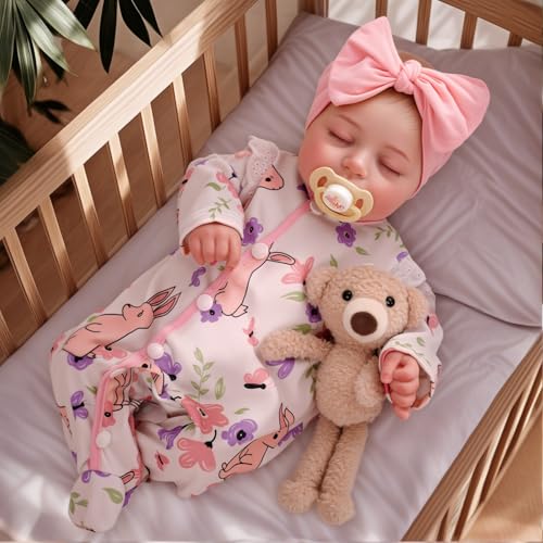 BABESIDE 20-Inch Reborn Baby Doll Connie - Realistic Soft Vinyl Doll with Accessories for Cuddling and Gift Giving