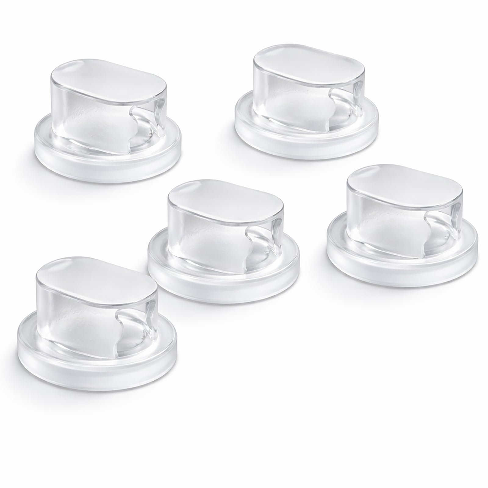 Transparent Cable Clips for Desk Cable Management - Self Adhesive Wire Holder, Cord Organiser for USB, Charger, Home & Office Accessories to Tidy Neatly, Space-Saving Suction Cup Design