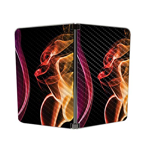 Image of MIGHTY SKINS MightySkins Carbon Fiber Skin for Microsoft Surface Duo - Bright Smoke | Protective, Durable Textured Carbon Fiber Finish | Easy to Apply, Remove, and Change Styles | Made in The USA