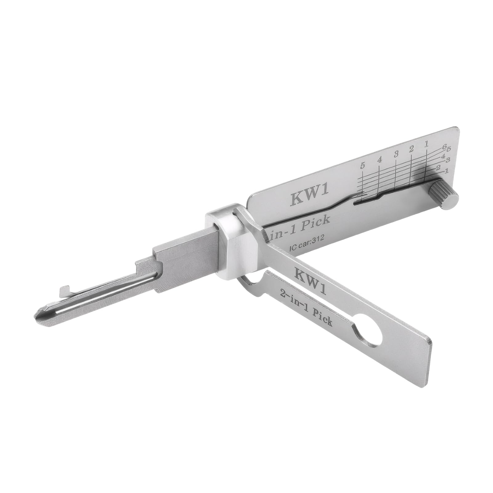 Stainless Steel Master Key Decoder klucz 2 w 1 automatyczny dekoder narzędzie do wytrychania kluczy profesjonalne