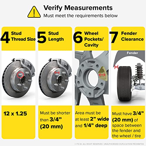 20mm (0.75 inch) Hubcentric 5x114.3 Wheel Spacers (66.1mm bore, 12x1.25