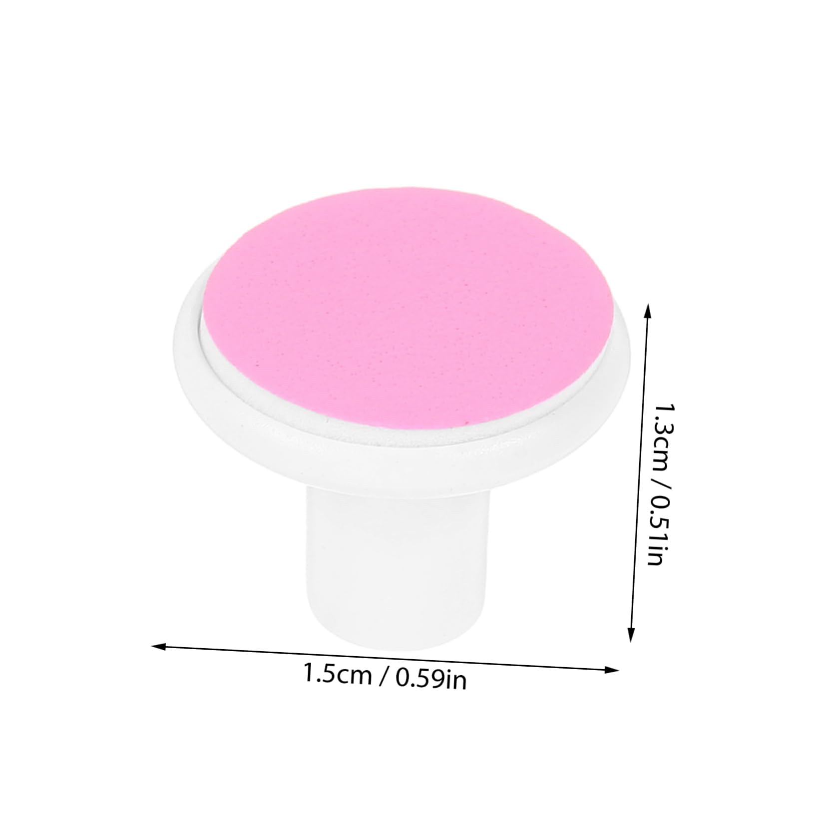 PLAFOPE 10 Pack Baby Nail Trimmer Replacement Heads Electric Nail Grinding Pads for Boys and Girls Easy to Replace Portable Sturdy Pink