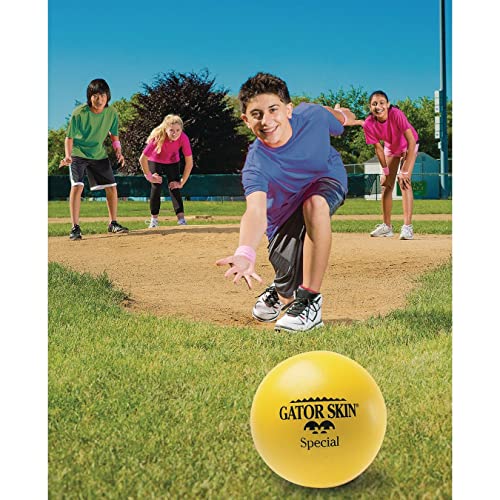 S&S Worldwide Gator Skin Special-8 Foam Balls. 8" PU Coated with Medium Density Foam Core. No-Sting Balls are Great for GaGa Pits, Dodgeball, PE Games and More. Set of 6.