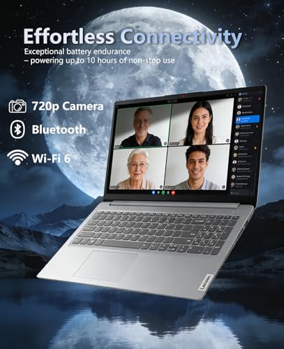 Lenovo IdeaPad 1i Laptop, Intel Core i5-1335U(10-core) Processor, Microsoft Office, 15.6'' FHD Display, 16GB RAM 256GB SSD, Copilot AI, Windows 11 Pro, Wi-Fi 6, HDMI, Alpacatec Accessories - Image 6