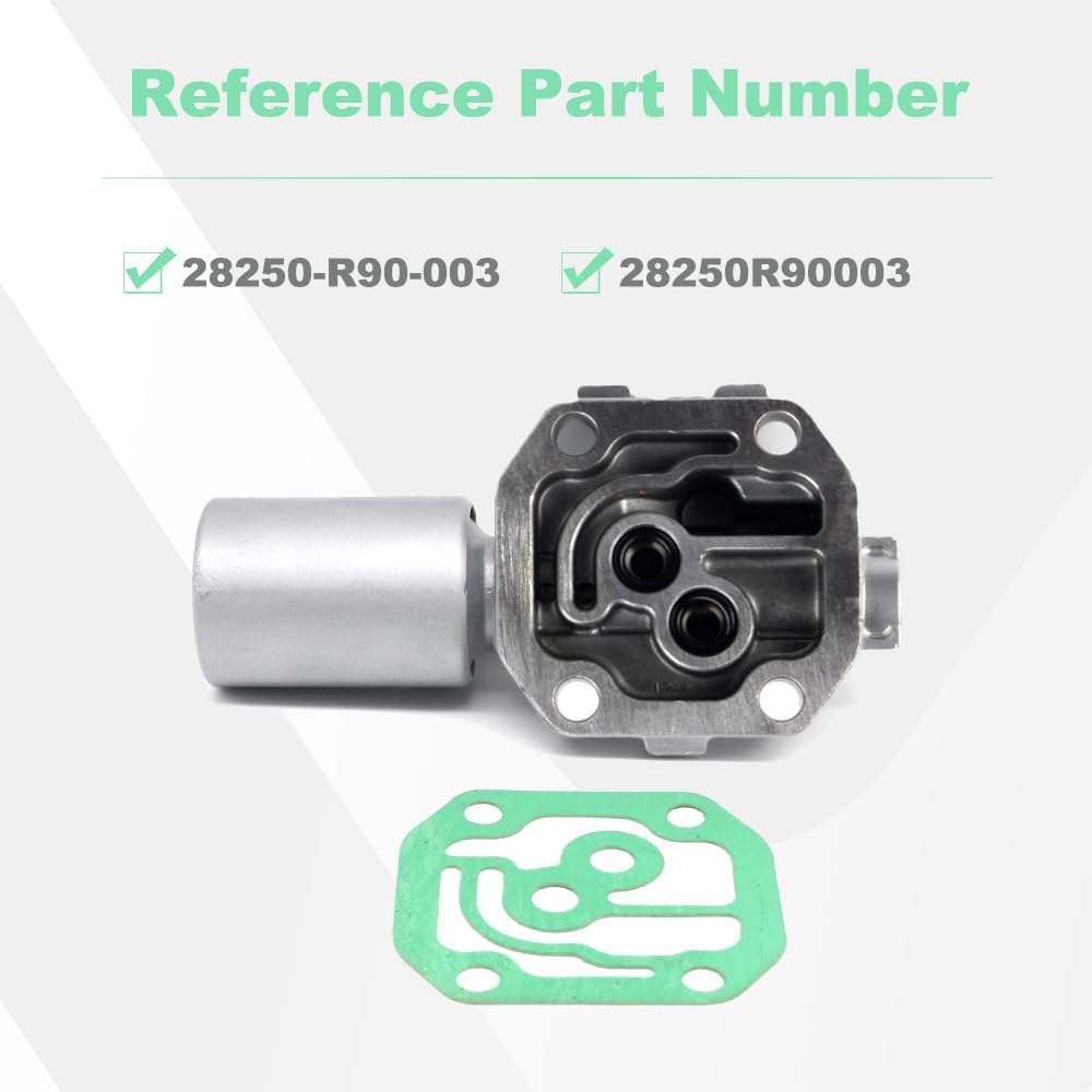 Transmission Single Linear Control Solenoid with Gasket for Acura ILX/TSX for Honda Accord/CR-V/Element/Civic/Fit/Crosstour Replaces 28250-R90-003