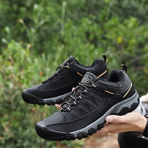 AX BOXING Men's Walking Shoes Hiking Trainers Outdoor Trekking Footwear Non-Slip Lightweight Trail Running Work Shoe Size 7-11 UK