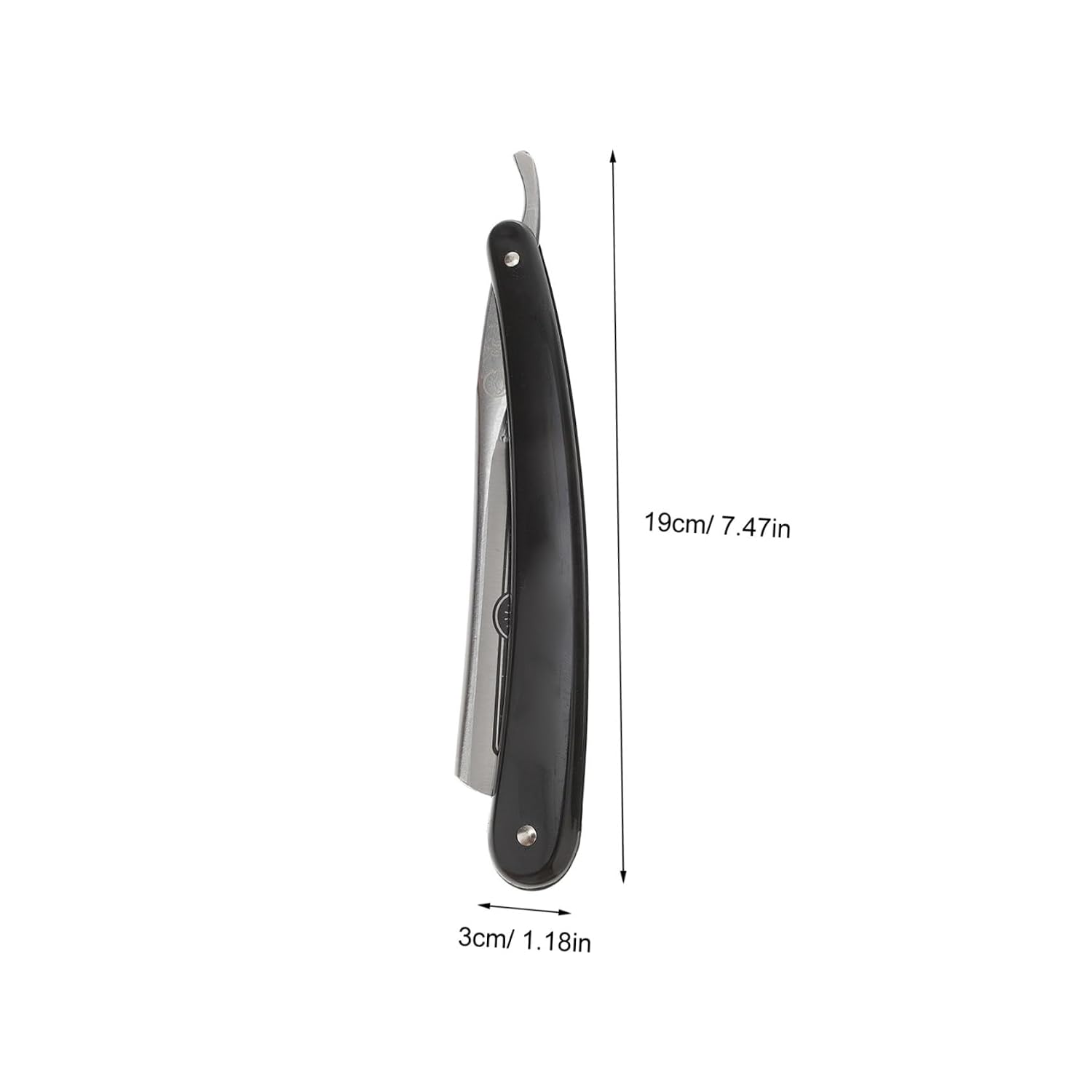 Old Style Manual Beard Shaving Razor, Metal Straight Razor for Face and Hair, Classic Men’s Hair Shaver Suitable for Home and Travel Use Style