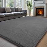 Sour Lemon Carpet Rugs Living Room Large 240x300, Area Rugs for Bedroom Washable Grey Rug Anti Slip Short Pile Soft Rug Fluffy Washable Carpets Extra Large Rugs For Living Room Kid's Room