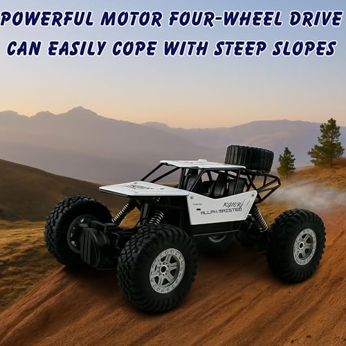 Image of GRAPHENE Remote Control Car 1:18 Rock Crawler Water Mist Spray High Speed RC Car Toys for Boys USB Rechargable 2WD Off Road Vehicle Toy Cars for Kids Best Birthday Gift - Multicolor