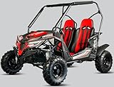 TrailMaster Cheetah 8 Go-Kart - 208cc 7.5HP Engine, 3-Point Safety Belt, Targets from Youth to Adult. (Red)