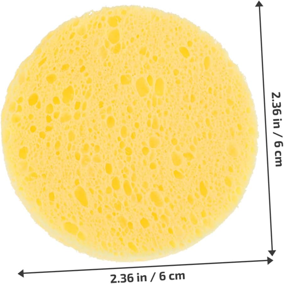 50pcs Portable Round Crab Sponges for Humidity and Water Retention for Crab Habitats Compact Non-Toxic Material for Moisture Maintenance