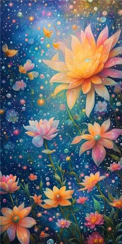 Diamond Painting Rêve 40x80cm | Kit Complet Broderie Diamant Fleur pour Adulte