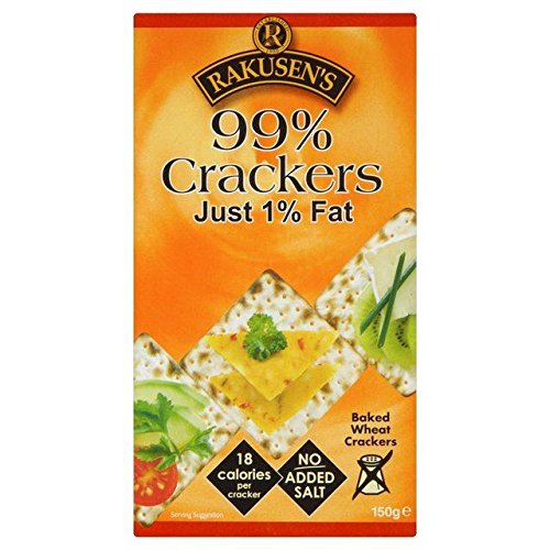 Rakusen's 99% Fat Free Crackers - 150g