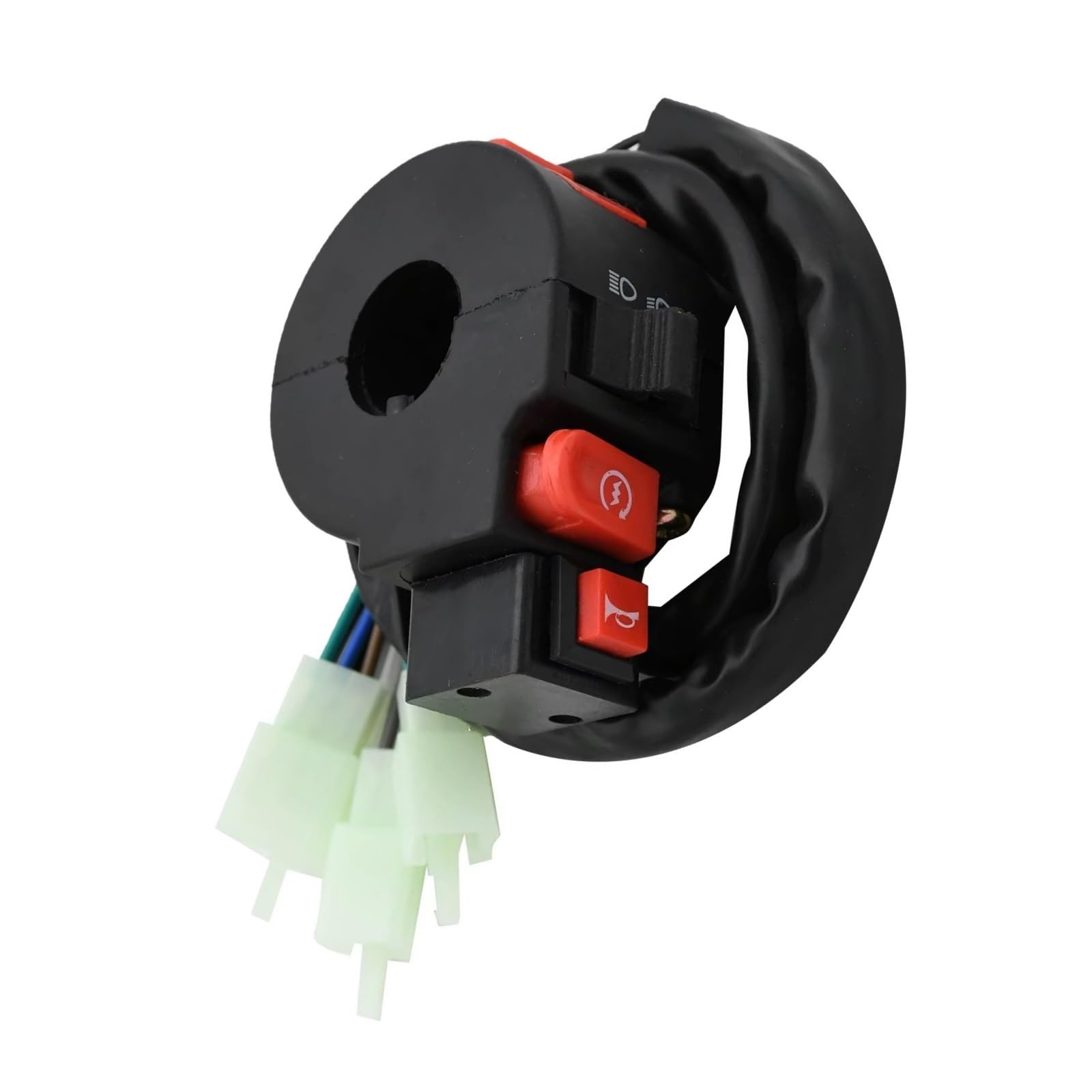 Commutateur Guidon Interrupteur De Clignotant Pour Moto 22mm, Pour Scooter Universel, Interrupteur De Démarrage Et D'arrêt, Bouton Lumineux, Clignotant, Trompette