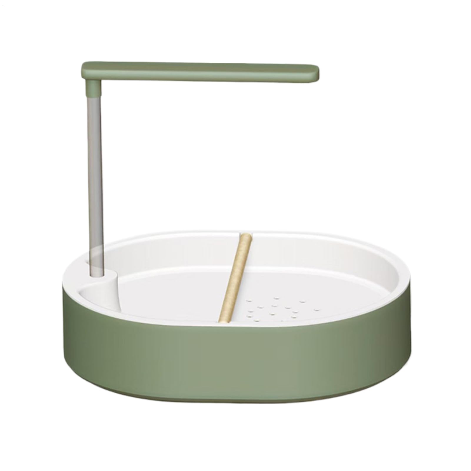 Bain pour Cage à Oiseaux Bol à Oiseaux Automatique 26 Trou avec Écoulement | Douche à Eau Automatique pour Perruches Pour Conure Calopsitte Perruche Perroquet Inséparable Ara Petit Perroquet