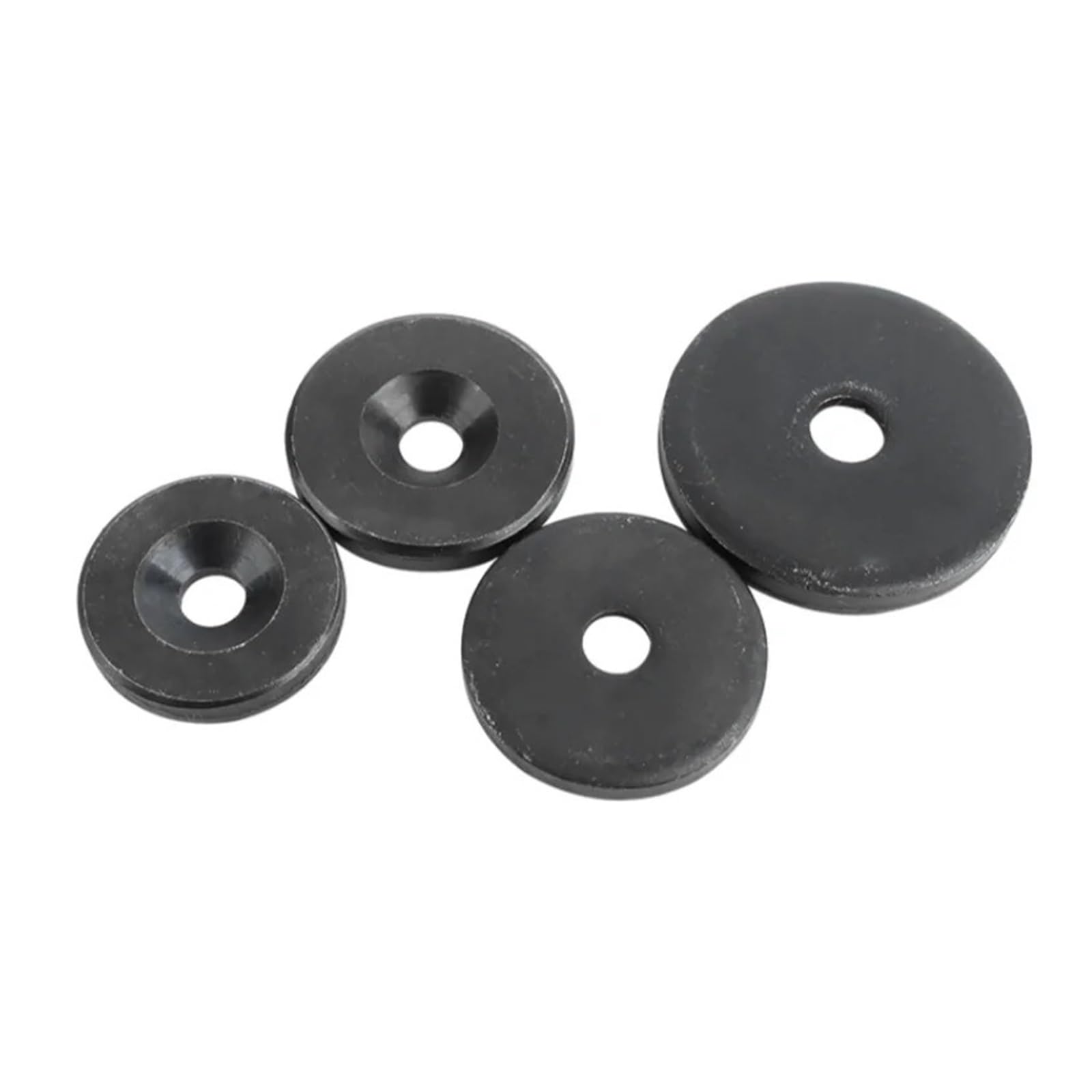 Edelstahl Beilagscheiben M20 ~ M110 Wellenende-Sicherungsringe aus schwarzem Kohlenstoffstahl, Befestigungs-Haltering, verdickte flache Unterlegscheibendichtung(GB891 Countersunk,M50-5pcs)