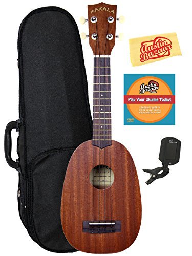 Kala KA-15S Satin Mahogany Soprano Ukulele Bundle with Gig Bag, Tuner, Strap, Fender Play, Austin Bazaar Instructional DVD, and Polishing Cloth - Les Beatles, Paul McCartney, John Lennon, RIngo Starr, George Harrison Kala KA-15S Satin Mahogany Soprano Ukulele Bundle with Gig Bag, Tuner, Strap, Fender Play, Austin Bazaar Instructional DVD, and Polishing Cloth