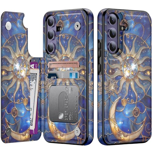 Étui Samsung S24 antichoc Esdot avec blocage RFID et porte-cartes pratique pour femme