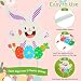 9 Pack Easter Yard Sign Outdoor Decorations, Waterproof Bunny Easter Sign, Decorations for Lawn Yard Garden