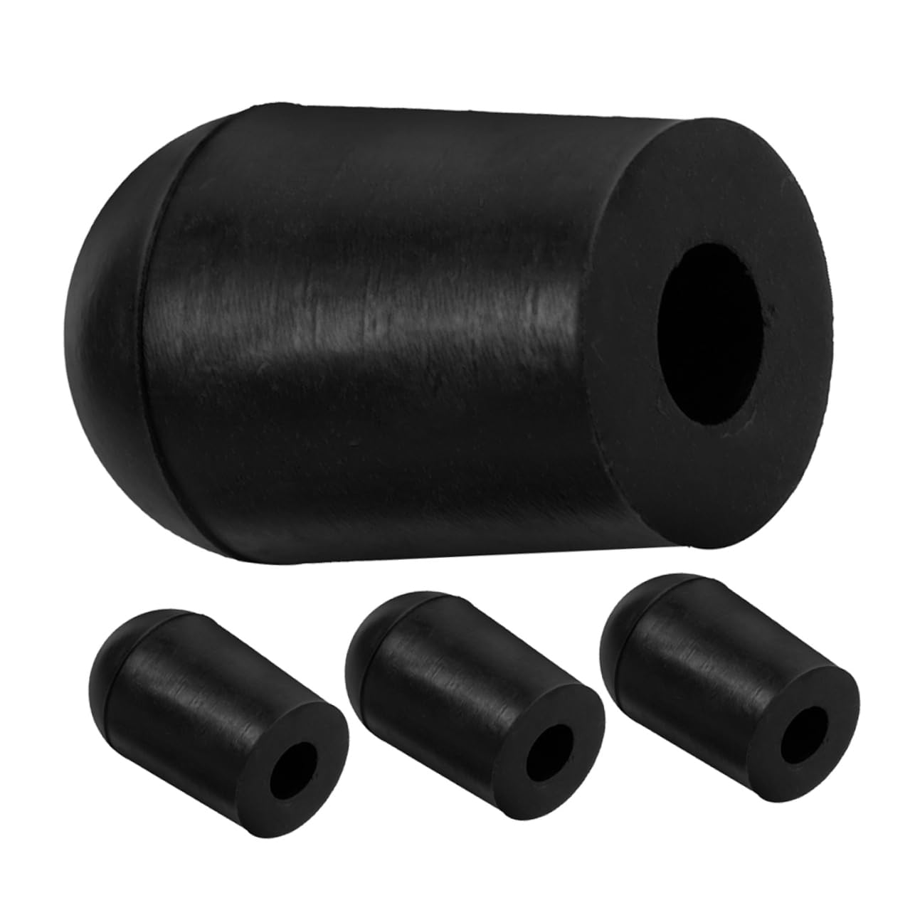 Levemolo 4pcs Double Bass Endpin Pad Non-slip Cap for Upright Bass Sturdy Rubber Material Endpin Protector