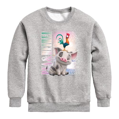 Disney Moana 2 - Pua Heihei Bootleg - Boys Crew Fleece Sweatshirt
