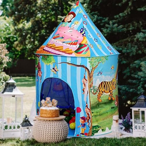 Image of BabyGo Kids Jungle Theme Tent for Kids | 2+ Year Old Girls and Boy | Play Tent forkids (Balls Not Included)