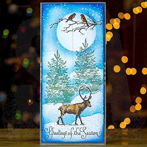 Crafter's Companion Sheena Douglass Cling Stamp - Silhouette Grass - Green - 2.5x5.5 inches