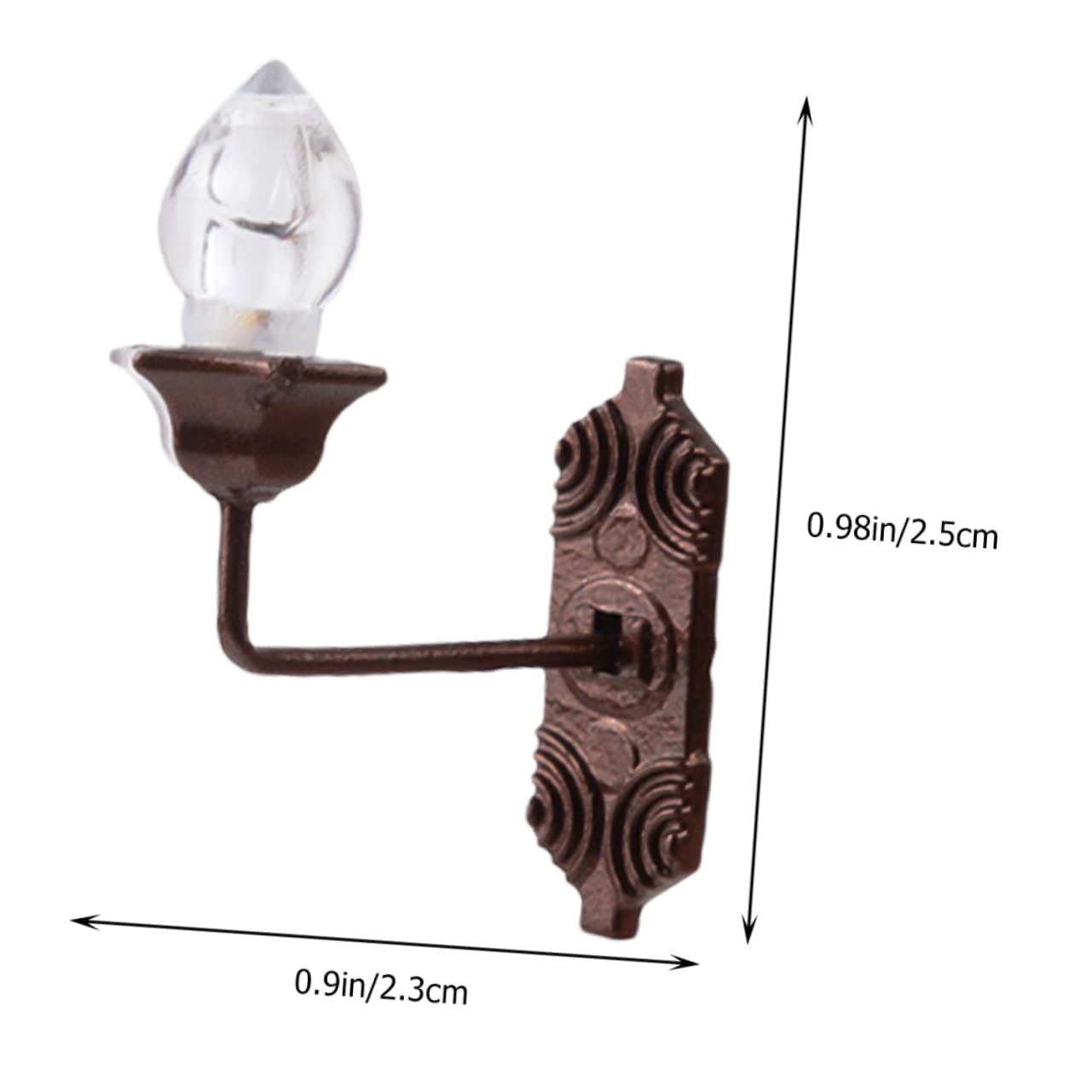 NUOBESTY Miniature Wall Lamps Model Lights for Model Houses 1:87 Scale Landscape