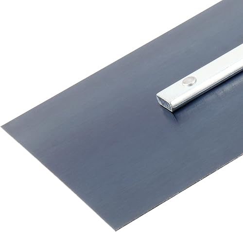 Miniatura 3 de SEUNMUK Juego de paletas de acabado de acero inoxidable, paleta plana para paneles de yeso con mango de madera, 6 piezas incluye 16 x 4 pulgadas, 12