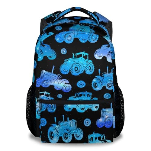 Tractor Backpack for Boys, Kids Backpack School Bookbag for Primary Elementary, Durable, Lightweight, 17 Inch Cool Car Backpack School Essentials