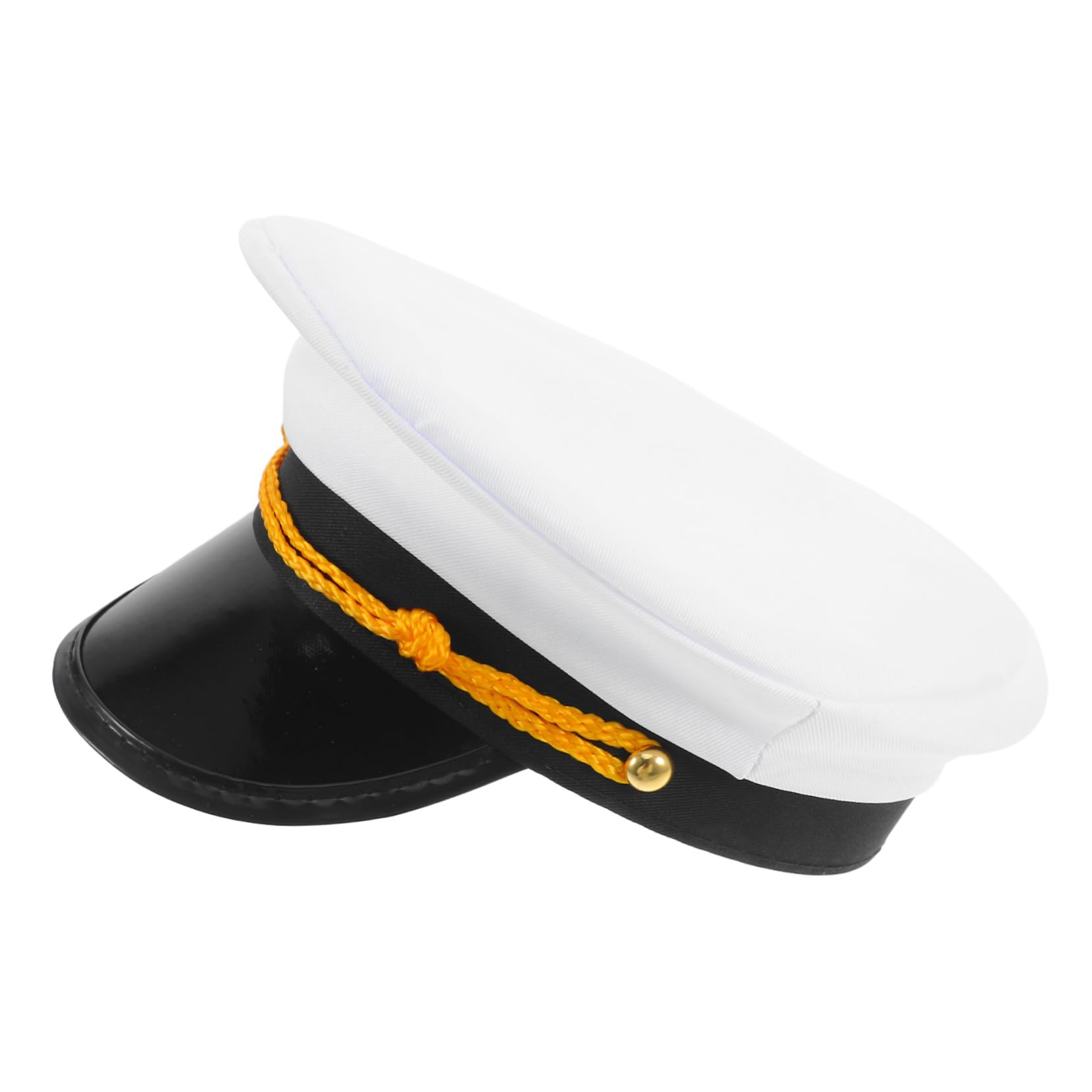 TOVINANNA Nautical Party Dress up Hat Captain Hat for Men Comfort-fit Accessory for Halloween Cosplay Costumes