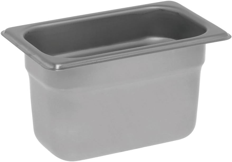 HUBERT 1/9 Size Steel Steam Table Pan 22 Gauge Stainless - 4"D