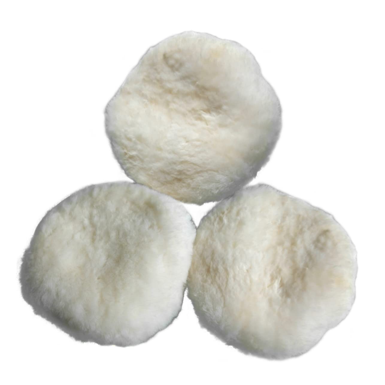CALLARON 6piezas Almohadillas De Pulido De Lana Para Corte y Abrillantado Compatibles Lijadoras Aleatorias Estándar Superficies Brillantes Sin Daños Material Duradero y Resistente