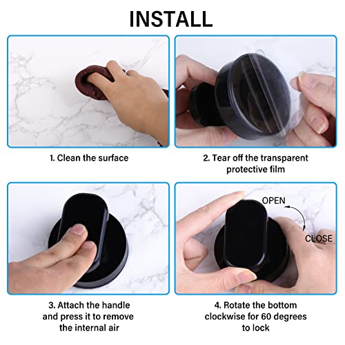 Mitening 2 Pezzi Ventosa Maniglia, Forte Ventosa