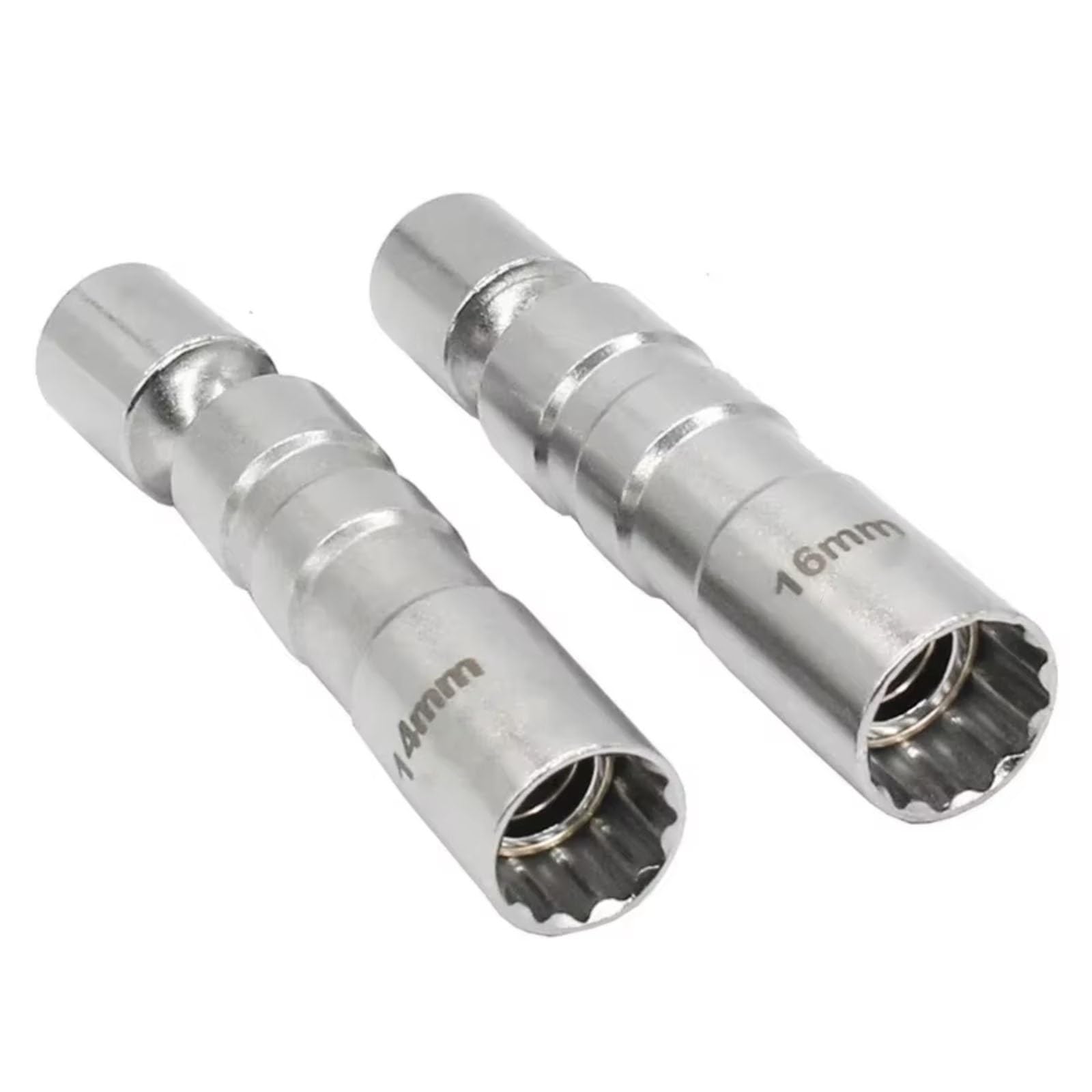 Juego Llaves Tubo para Bujía Magnética Junta Universal Pared Delgada Adaptador Flexible Unidad Herramienta Reparación De Automóviles Juego de Llave para Bujías