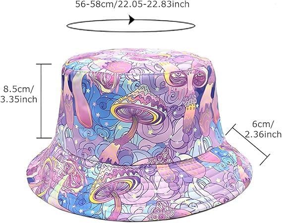 Image of American Flag Stars Bucket Hat Summer Travel Beach Sun Hats Outdoor Cap for Women Man