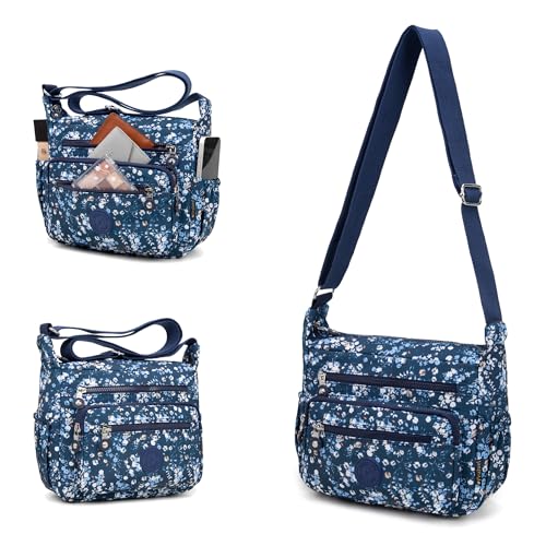 Image of Pealwel Women Shoulder Handbag Roomy Multiple Pockets Bag Ladies Crossbody Purse Tote Top Handle Satchel