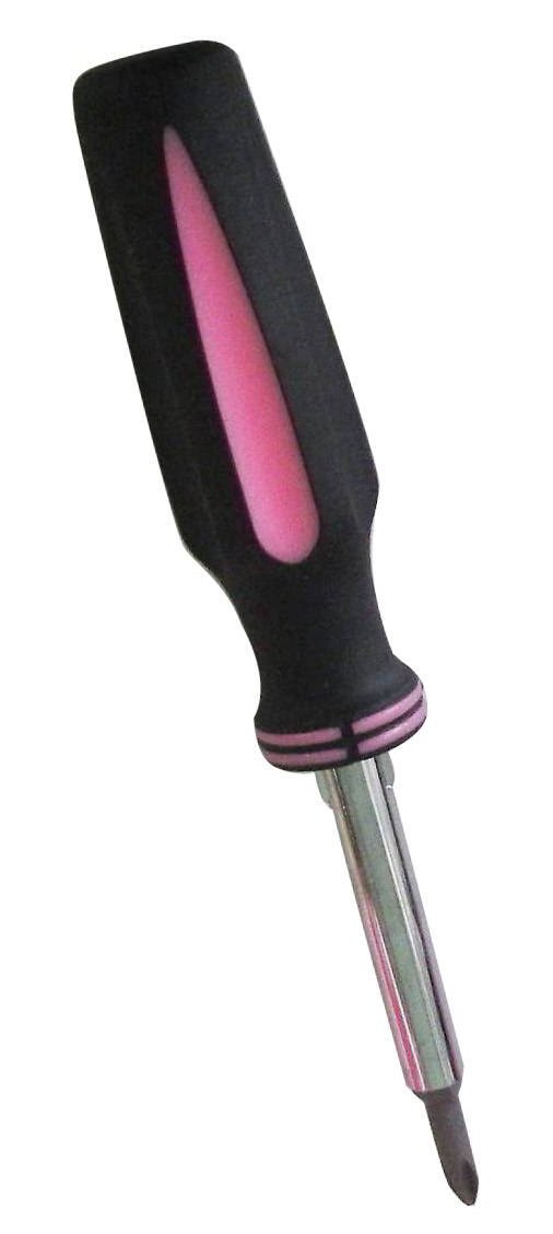 Diamond Visions 22-2220888 4-in-1 Screwdriver, Pink