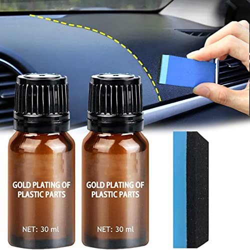 2 Bottles Plastic Parts Refurbish Agent, Car Exterior Restorer for Plastic Parts Refurbish Agent Repair Cream, Auto Interior Plastic Leather Polish Maintenance Cleaner with Spong 2 Bottles Plastic Parts Refurbish Agent, Car Exterior Restorer for Plastic Parts Refurbish Agent Repair Cream, Auto Interior Plastic Leather Polish Maintenance Cleaner with Spong