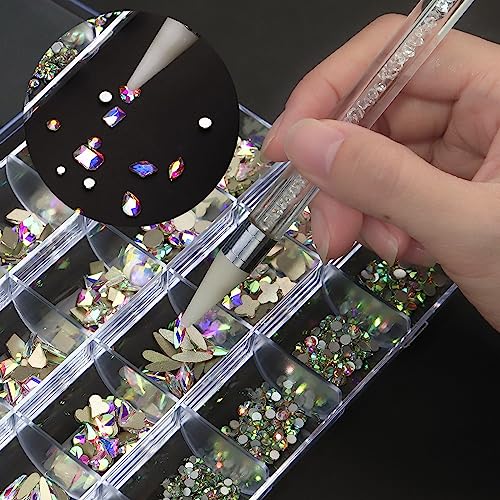 Diamantes de imitación de cristal planos para fijar fácilmente en manualidades y calzado 7