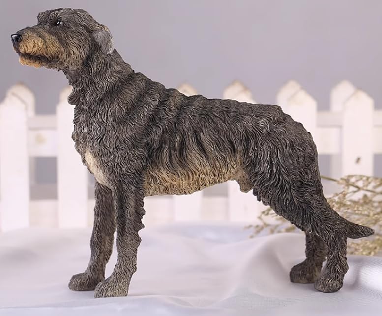 Chien irlandais Wolfhound résine statue decorative collection AMITD - 3
