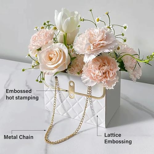 Boîte à fleurs rectangulaire pour transporter vos bouquets sans chute - 5