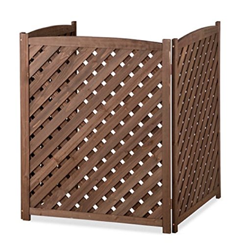 Wood Lattice Air Conditioner Screen (Brown) Amazon.in Home & Kitchen