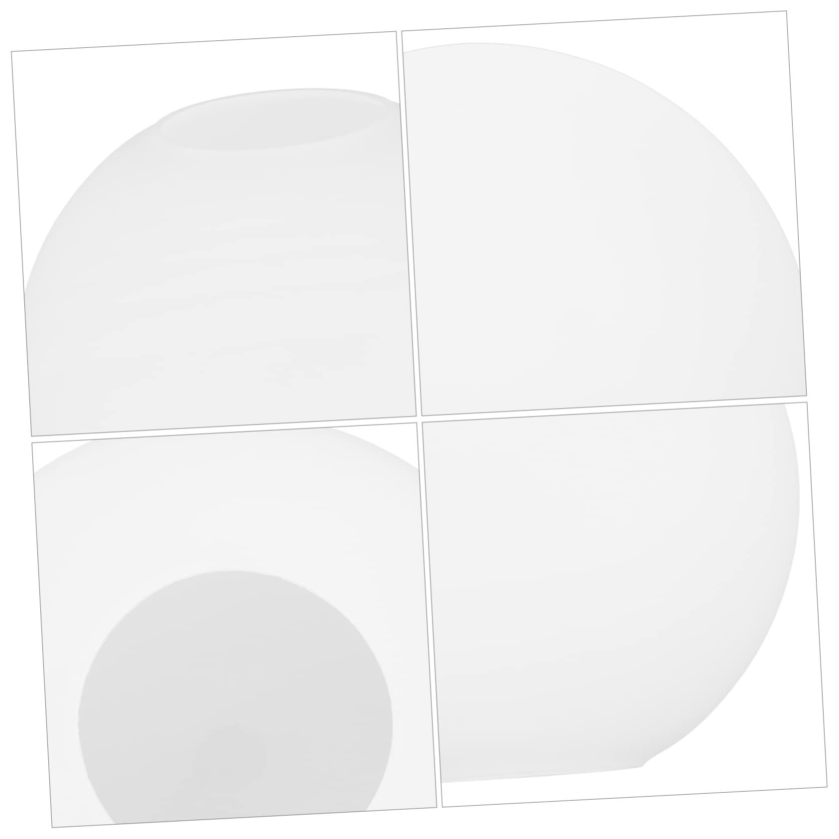 Milchglas Pendelleuchten Lampenschirm 18CM Rundes Kugel Lampenglas Ersatz Lampenschirm Für Moderne Leuchten Geeignet Für Kücheninseln Und Essbereiche Dekorativer