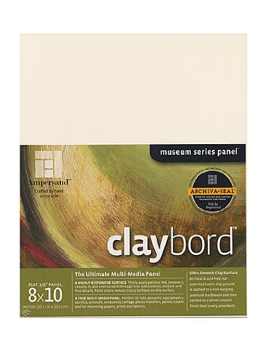 Ampersand CBS08-2 Claybord 8 Inch X 10 Inch Each [Pack Of 2 ] cover
