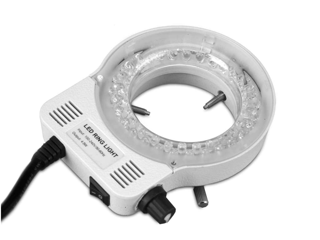 Scienscope IL-LED-E1 Compact LED Adjustable Ring Light with Built-In Power Supply